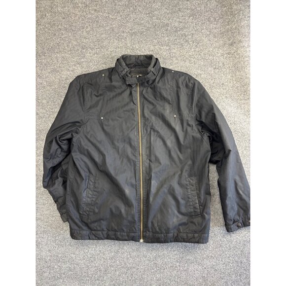 Oakley Insulated Jacket Men's XL Black Nylon Full Zip Mock Neck Pockets Bomber - Picture 1 of 10